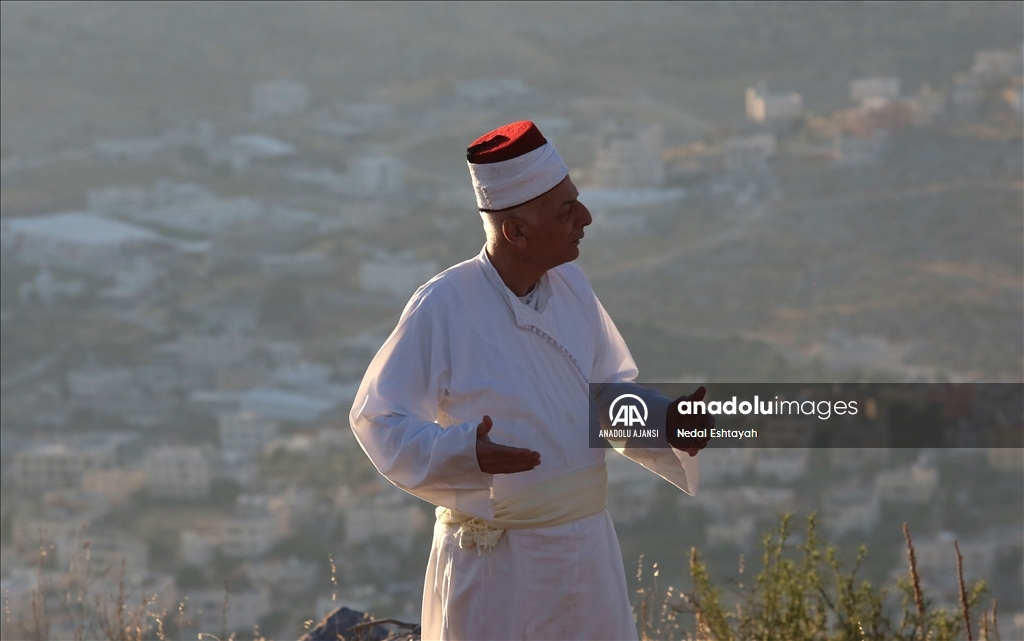 Samiri Yahudileri, Hasat Bayramı'nı Gerizim Dağı'nda kutladı