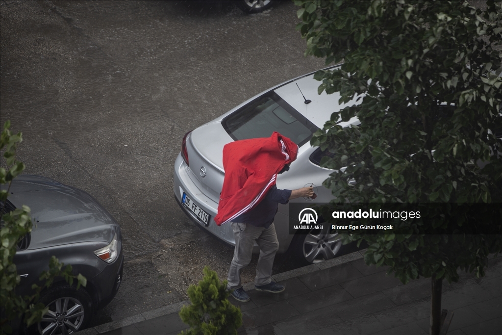 Ankara'da şiddetli yağış