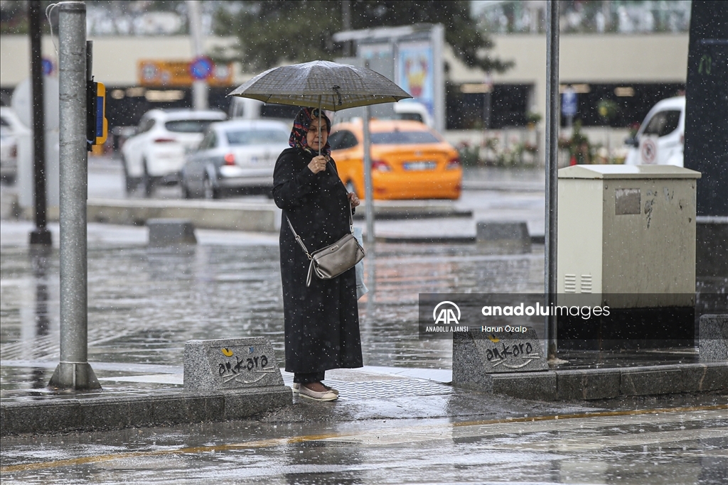 Ankara'da şiddetli yağış