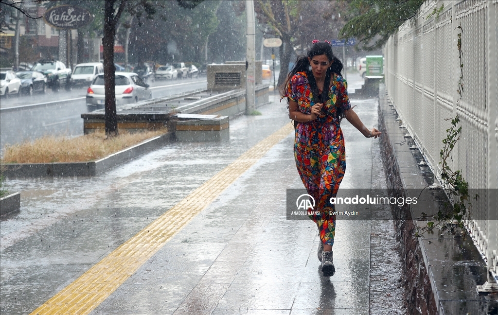 Ankara'da şiddetli yağış