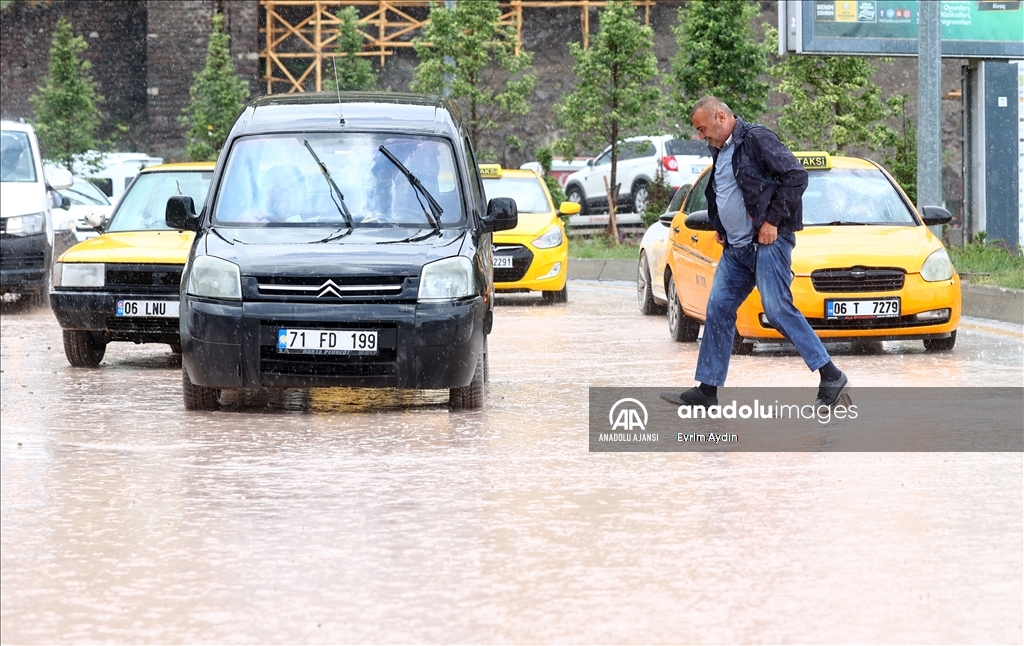 Ankara'da şiddetli yağış
