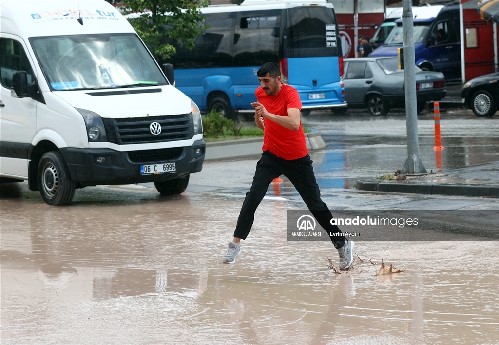 Ankara'da şiddetli yağış