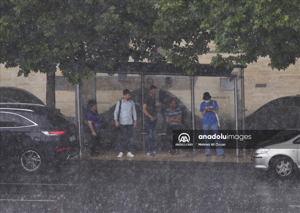 Ankara'da şiddetli yağış