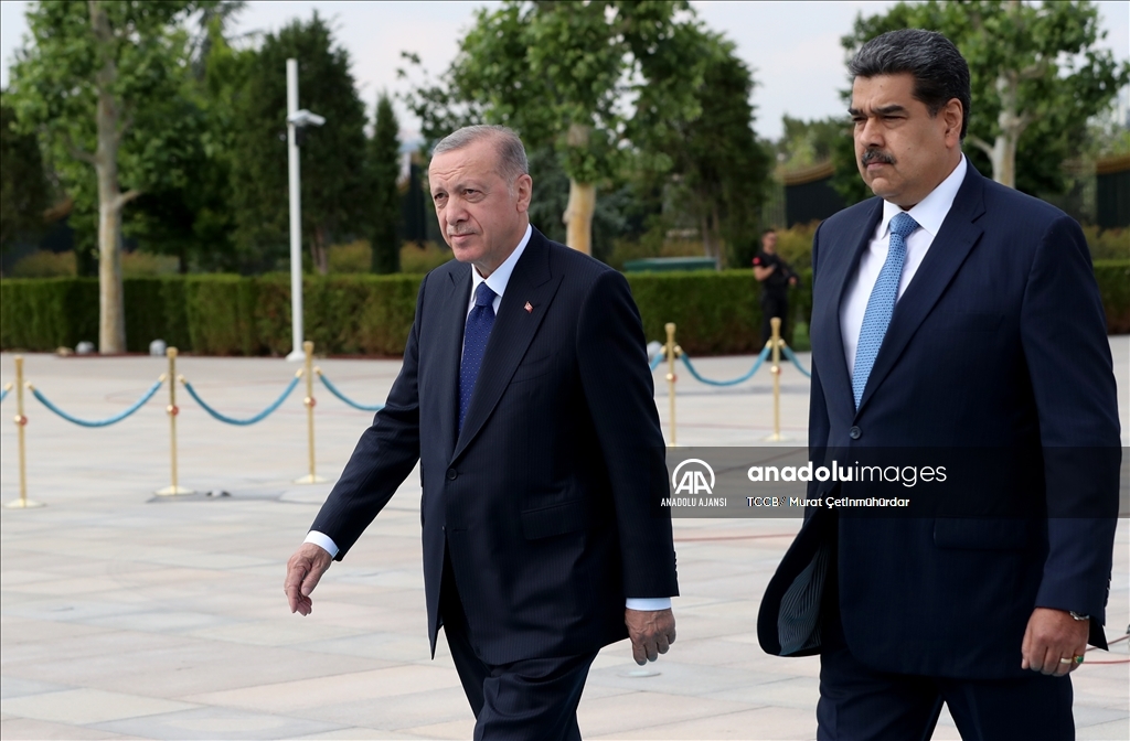 Cumhurbaşkanı Erdoğan, Venezuela Devlet Başkanı Maduro'yu resmi törenle karşıladı