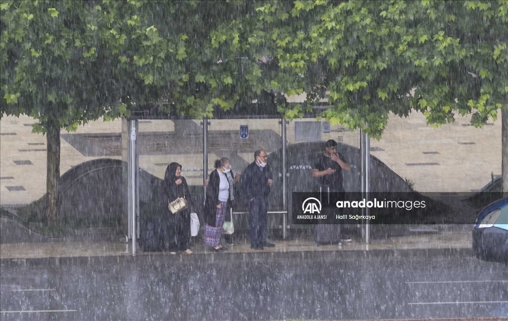 Ankara'da şiddetli yağış