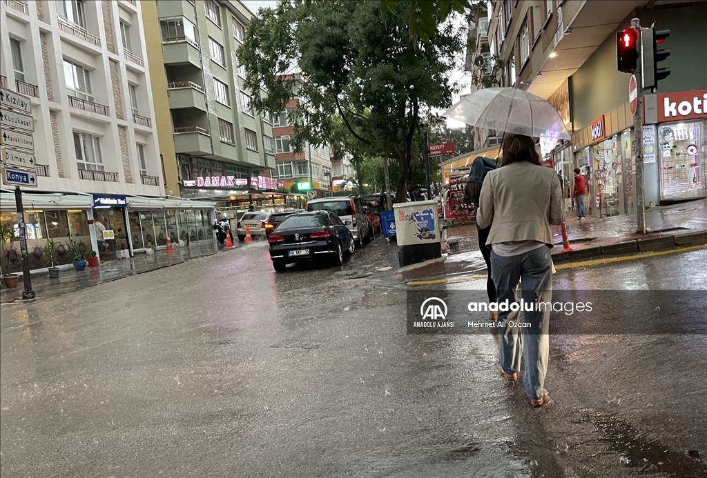 Ankara'da yağmur