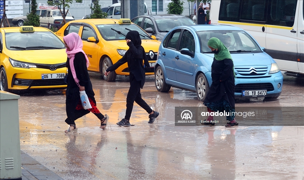 Ankara'da şiddetli yağış