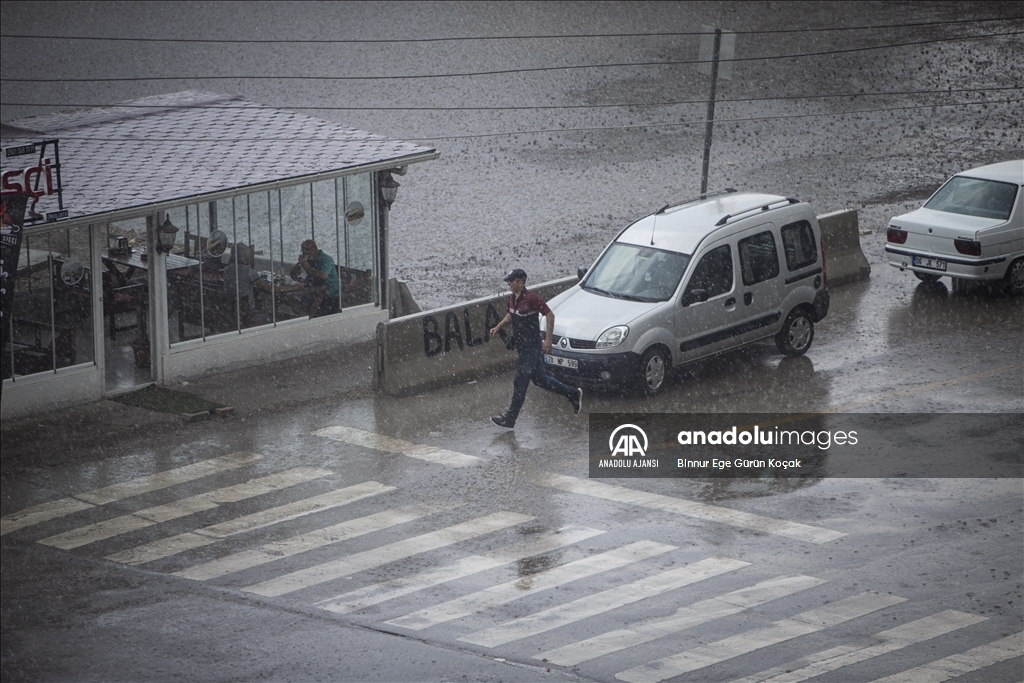 Ankara'da şiddetli yağış
