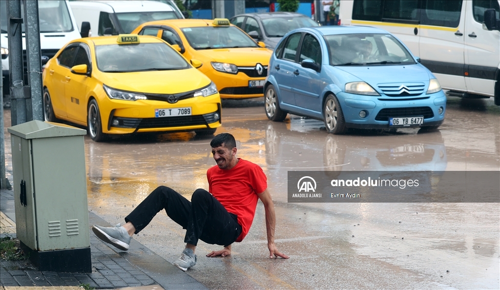 Ankara'da şiddetli yağış