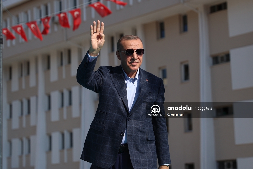 Serokomar Erdogan li Wanê di merasima vekirina bi komî de axivî