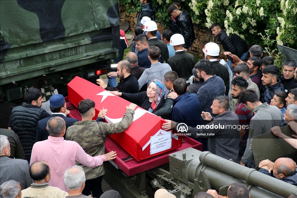Şehit Piyade Uzman Çavuş Ömer Yıldırım, Sivas'ta son yolculuğuna uğurlandı