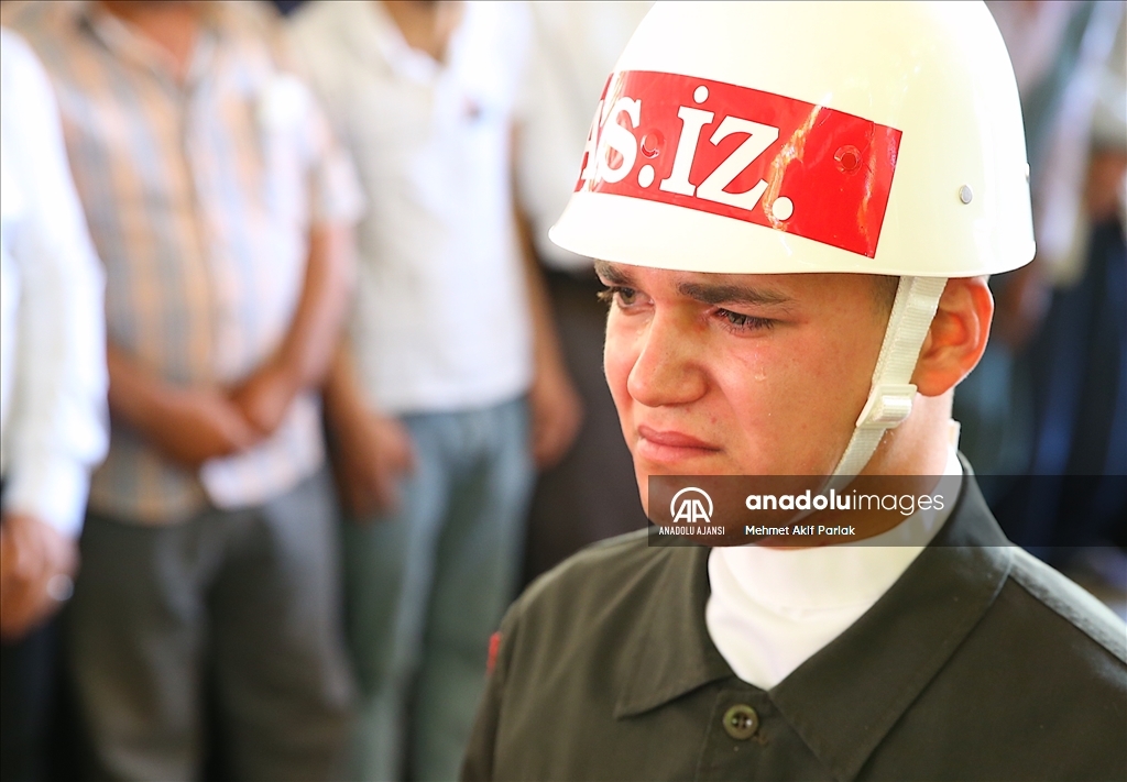 Şehit Piyade Uzman Onbaşı Mehmet Ali Çap, memleketi Gaziantep'te son yolculuğuna uğurlandı