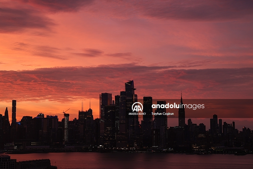 Un amanecer en la ciudad de Nueva York