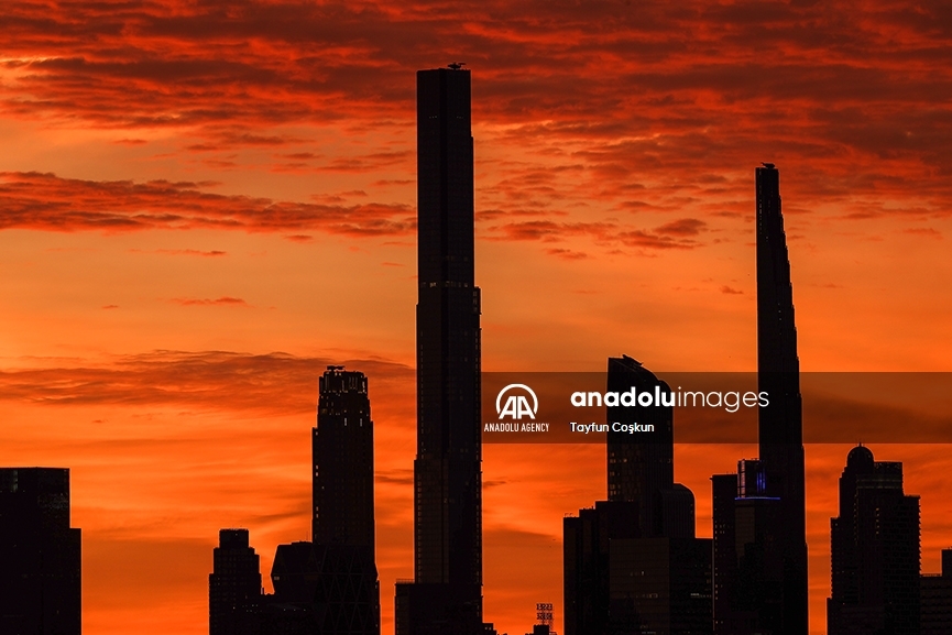 Un amanecer en la ciudad de Nueva York