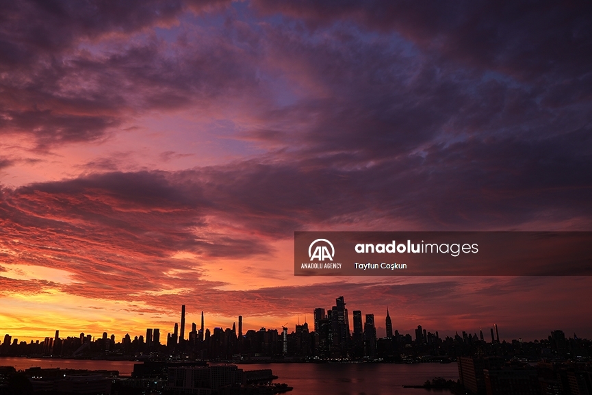 Un amanecer en la ciudad de Nueva York