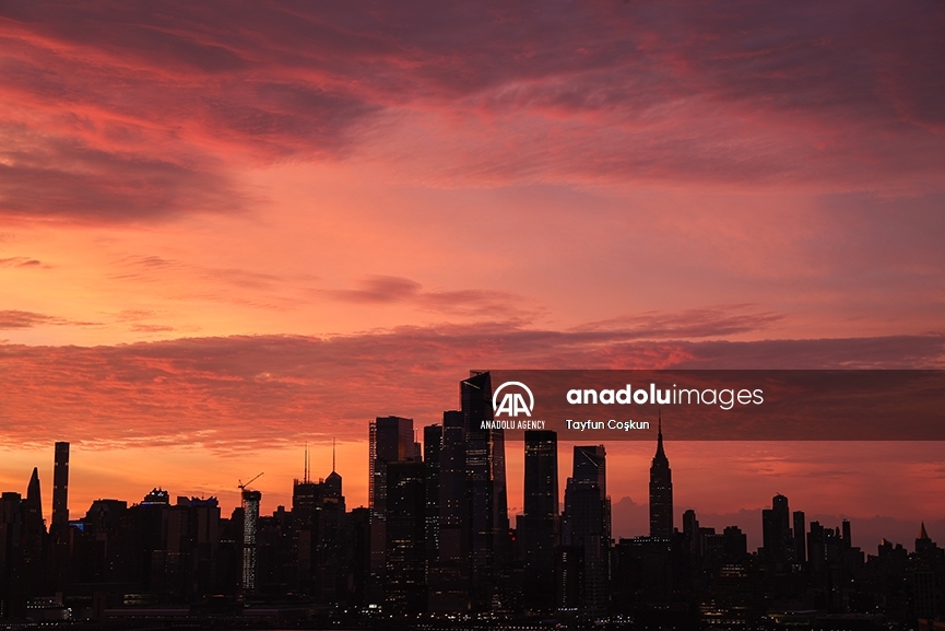 Un amanecer en la ciudad de Nueva York