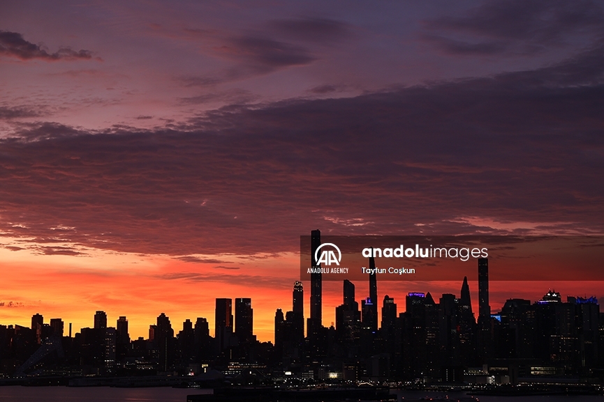 Un amanecer en la ciudad de Nueva York