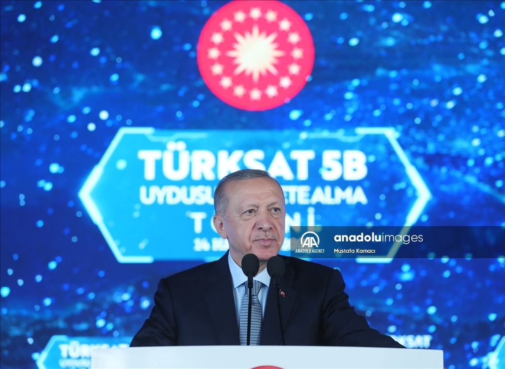 ماهواره ترکست 5B ترکیه با حضور اردوغان مورد بهره‌برداری قرار گرفت