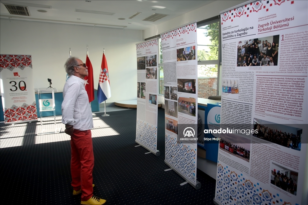 Hrvatska: Kulturni centar "Yunus Emre" ugostio izložbu "Hrvatska i Turkiye: 30 godina prijateljskih odnosa” 