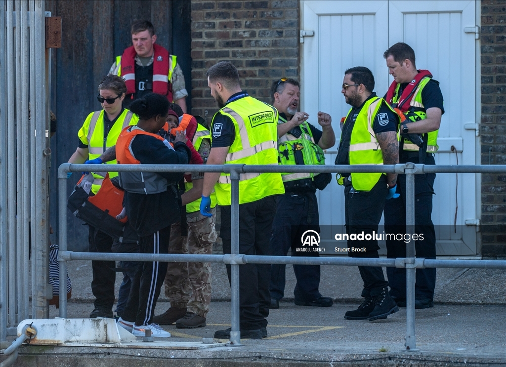 Migrants brought ashore after attempting to cross English Channel