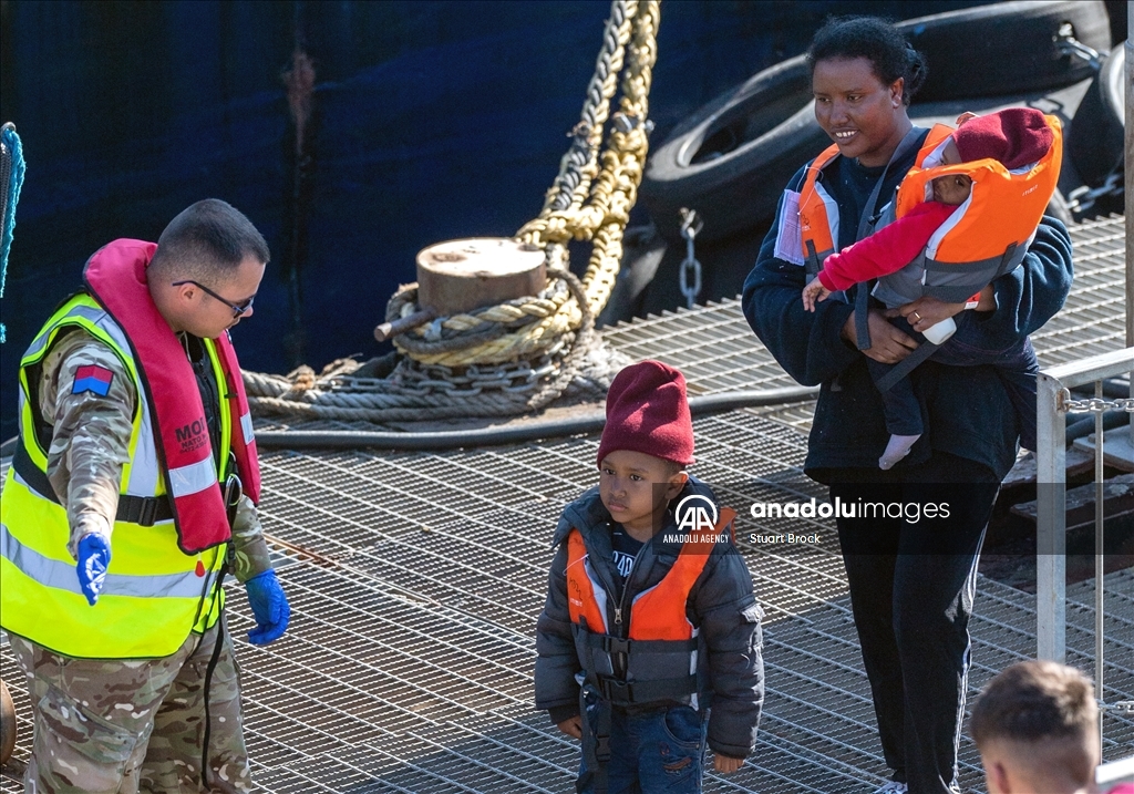 Migrants brought ashore after attempting to cross English Channel