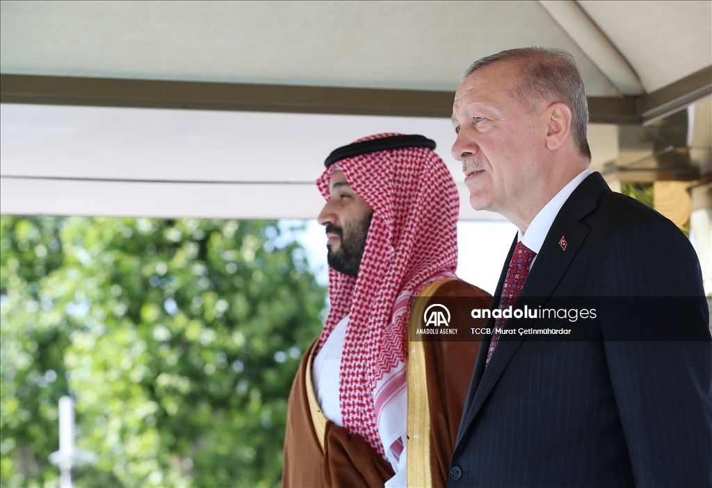 استقبال رسمی اردوغان از بن سلمان در آنکارا 