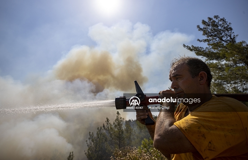Así combaten las autoridades los incendios forestales al sur de Türkiye