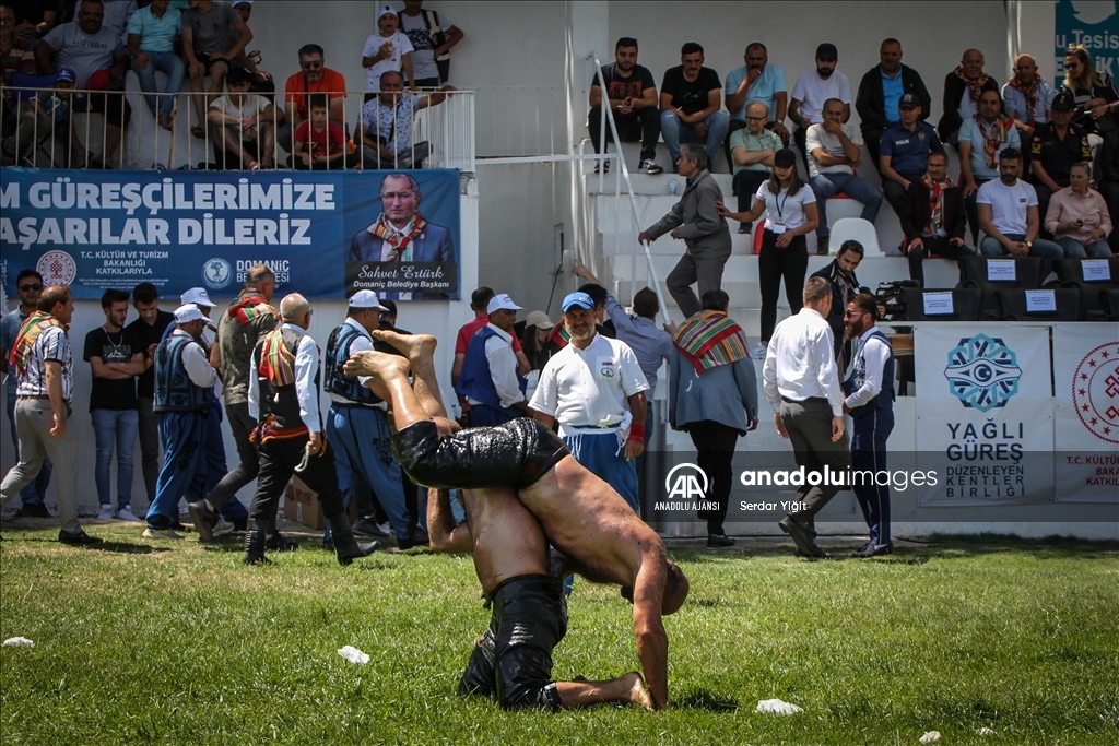 661. Domaniç Yağlı Pehlivan Güreşleri yapıldı