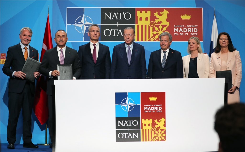 Turkiye, Sweden, Finland sign memorandum on Nordic countries' NATO bids