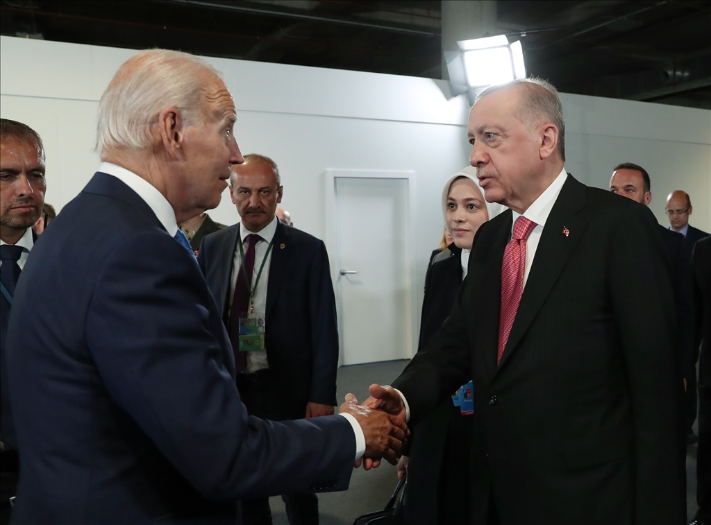Recep Tayyip Erdogan - Joe Biden meeting in Madrid