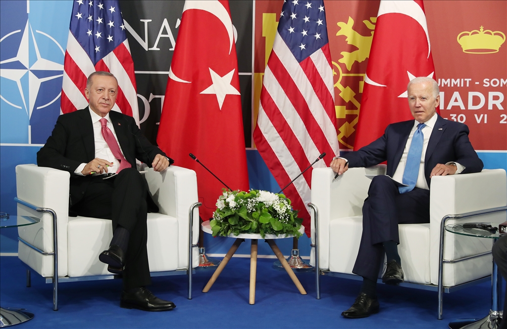 Recep Tayyip Erdogan - Joe Biden meeting in Madrid