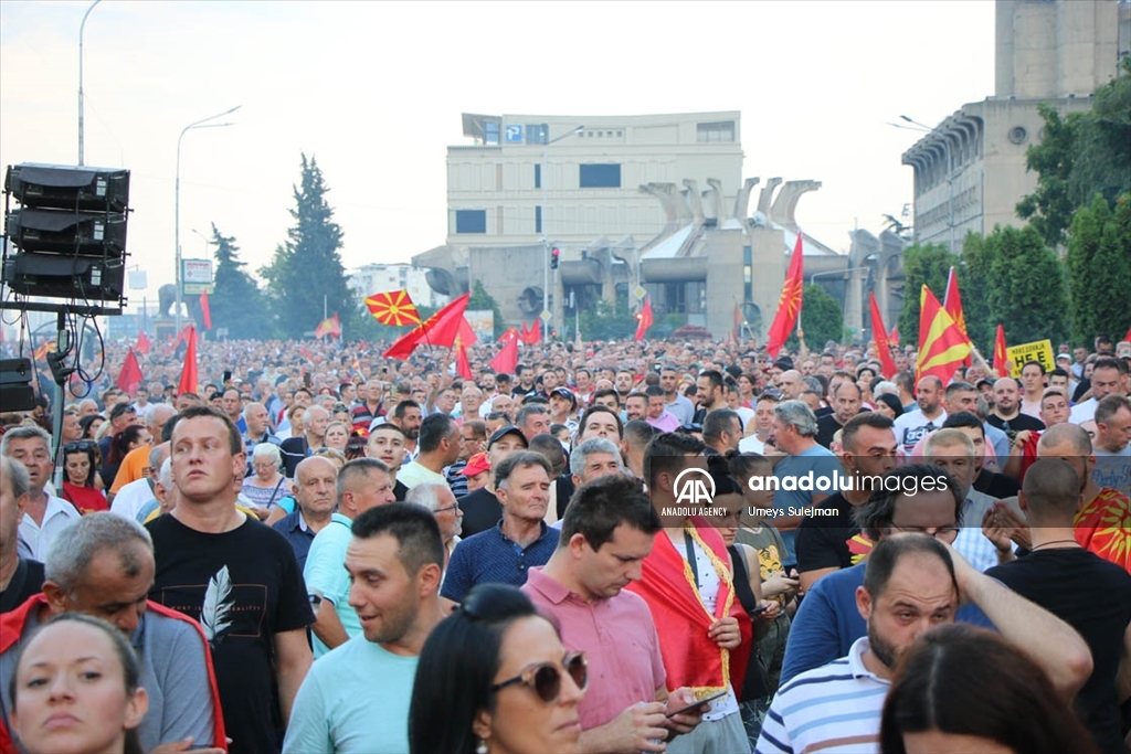 Скопје: Протест против францускиот предлог за евроинтеграции