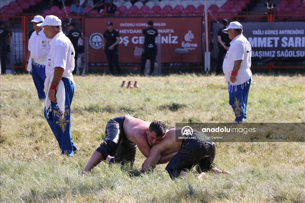 661. Tarihi Kırkpınar Yağlı Güreşleri'nde son gün müsabakaları başladı