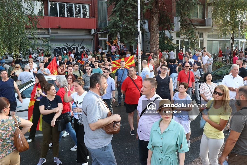 Shkup, vazhdojnë protestat kundër propozimit francez për zgjidhjen e mosmarrëveshjes me Bullgarinë