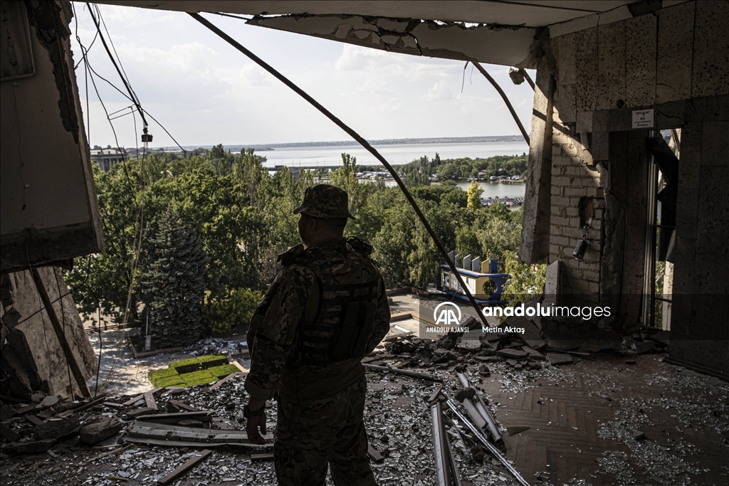 Ukrayna'nın Karadeniz bölgesindeki liman kenti Mıkolayiv, savaşın izlerini taşıyor