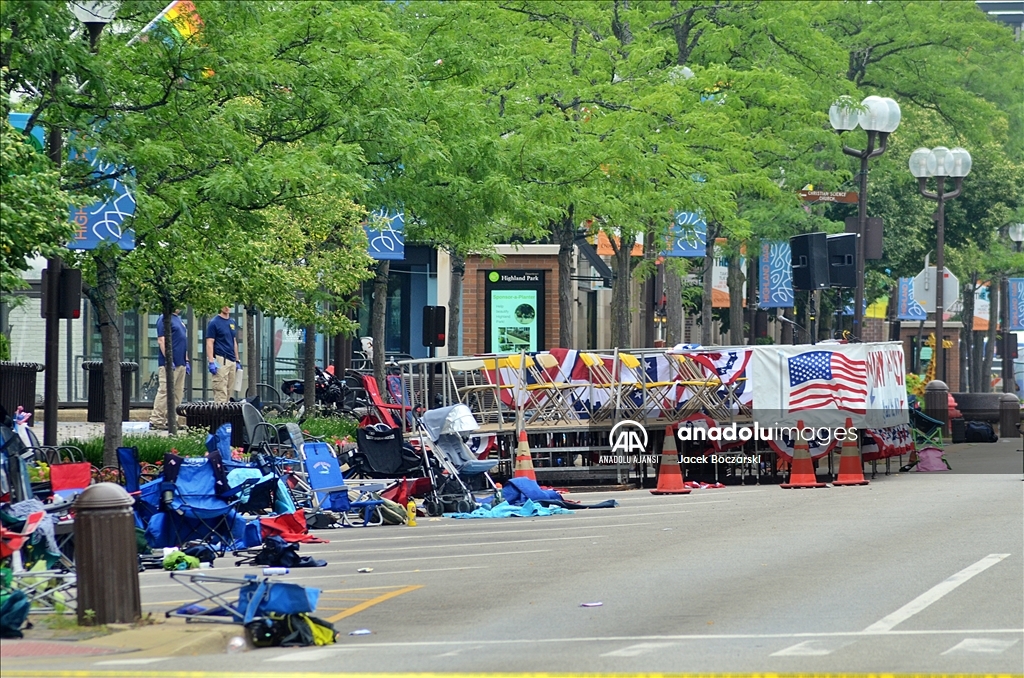 ABD'de 4 Temmuz Illinois saldırısı sonrası olay yeri