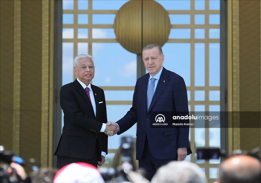 Cumhurbaşkanı Erdoğan, Malezya Başbakanı Yakub'u resmi törenle karşıladı
