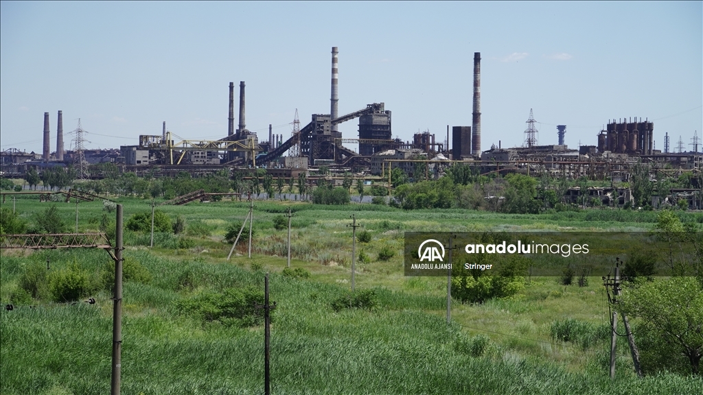 Azovstal Metalürji Fabrikası sahasında sessizlik hüküm sürüyor