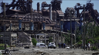 Azovstal Metalürji Fabrikası sahasında sessizlik hüküm sürüyor