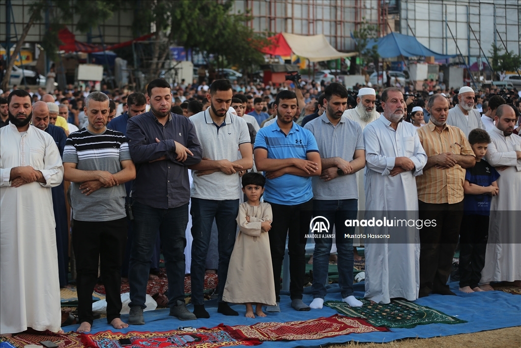 Gazze'de kurban bayramı namazı