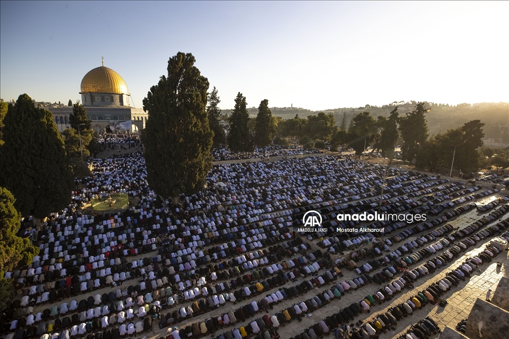 Mescid-i Aksa' da Kurban Bayramı namazı