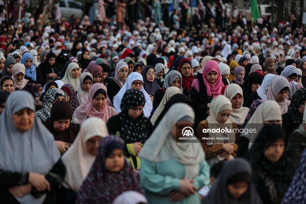 Gazze'de kurban bayramı namazı