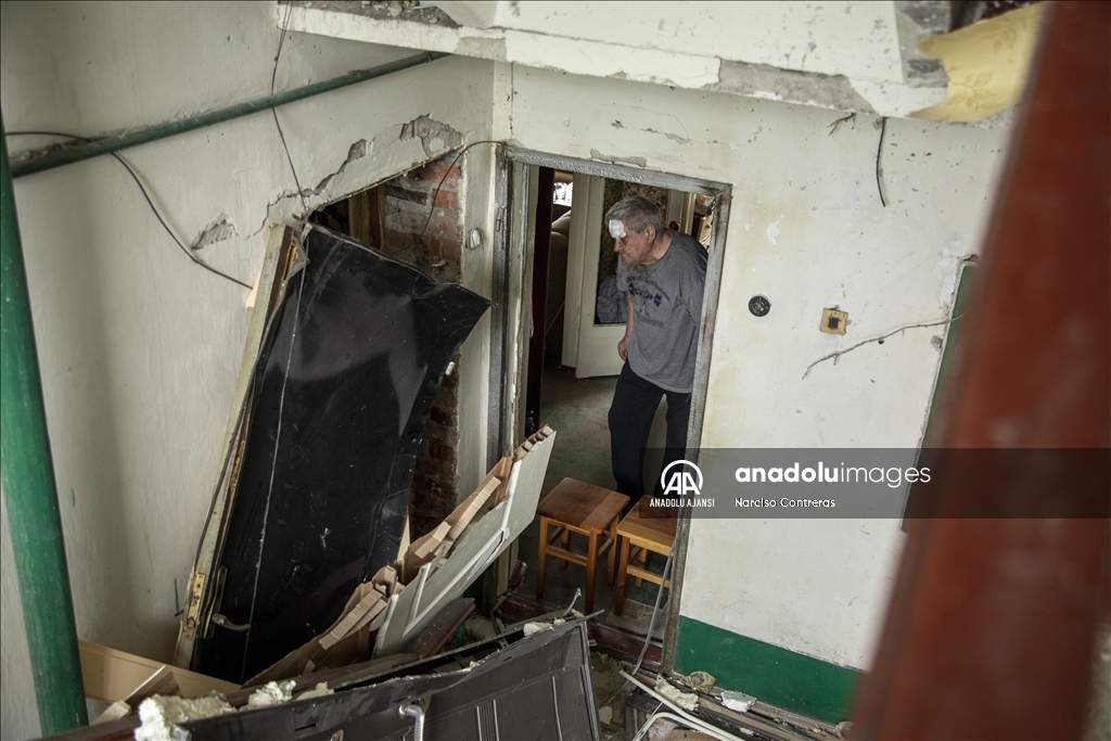 Ukrayna'nın Donetsk bölgesindeki Çasov Yar şehri Rus güçlerince vuruldu