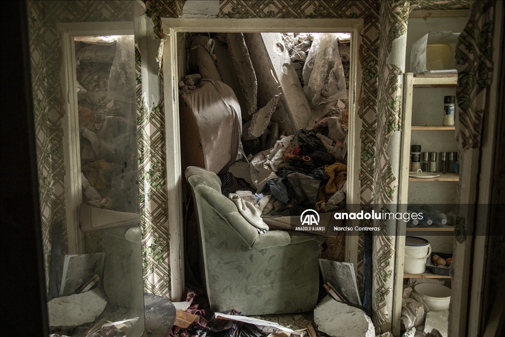 Ukrayna'nın Donetsk bölgesindeki Çasov Yar şehri Rus güçlerince vuruldu