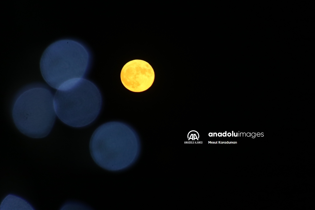 Tekirdağ'da dolunay