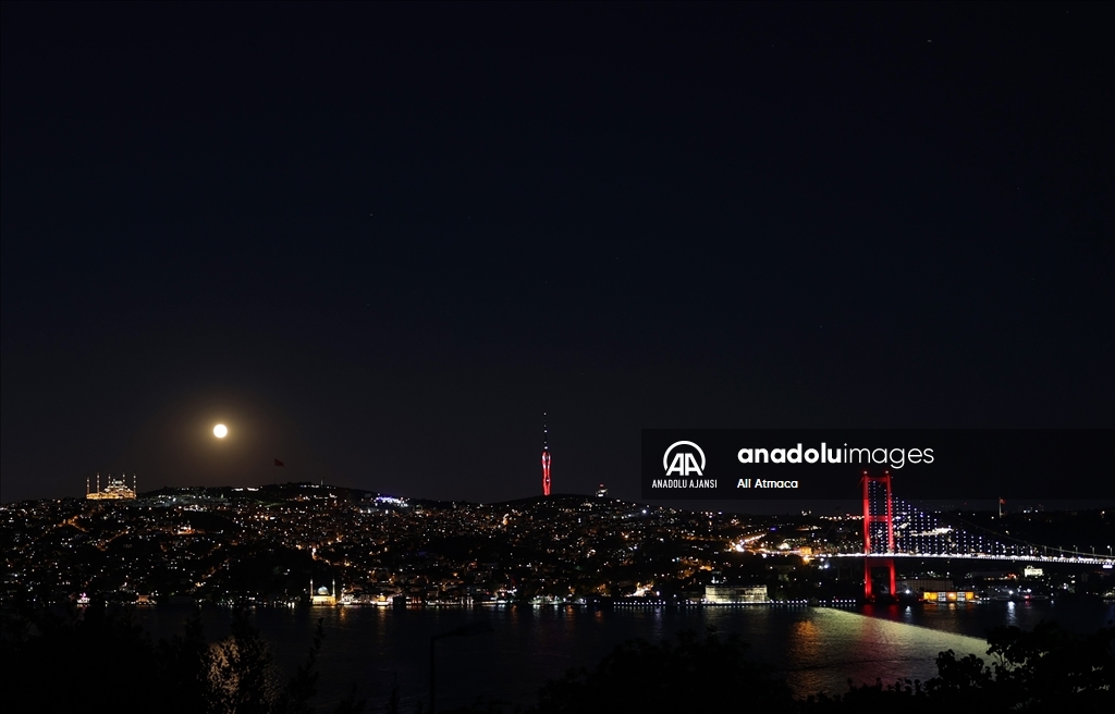 .İstanbul'da süper dolunay