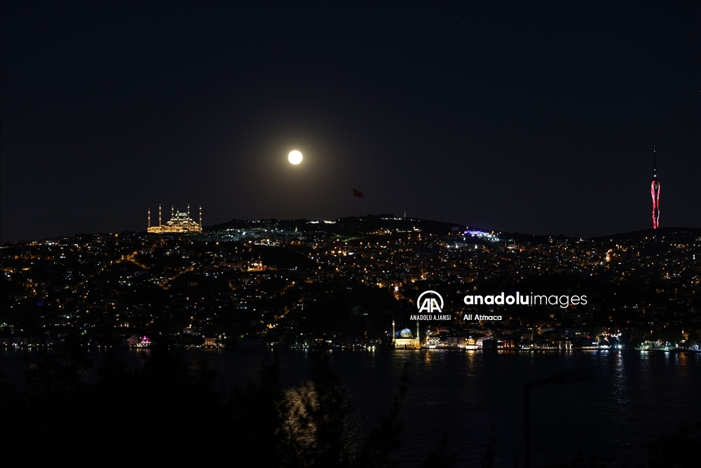 .İstanbul'da süper dolunay