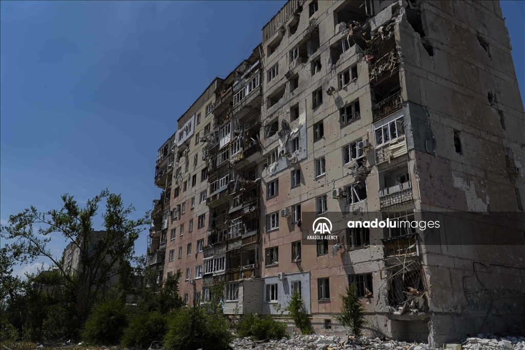 Los estragos que deja la guerra en Lugansk, Ucrania 1