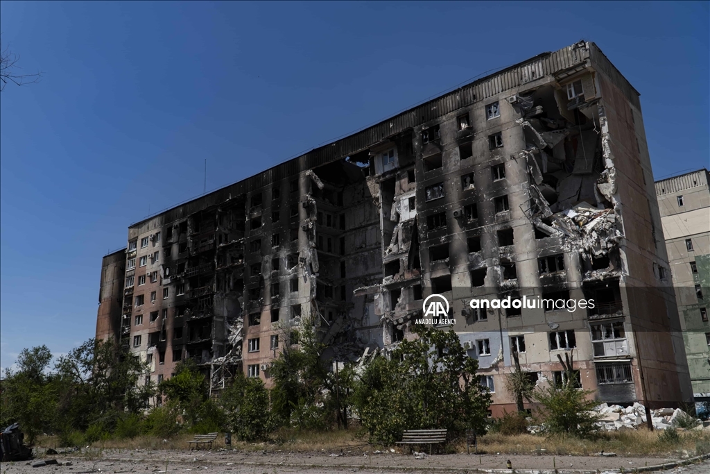 Los estragos que deja la guerra en Lugansk, Ucrania