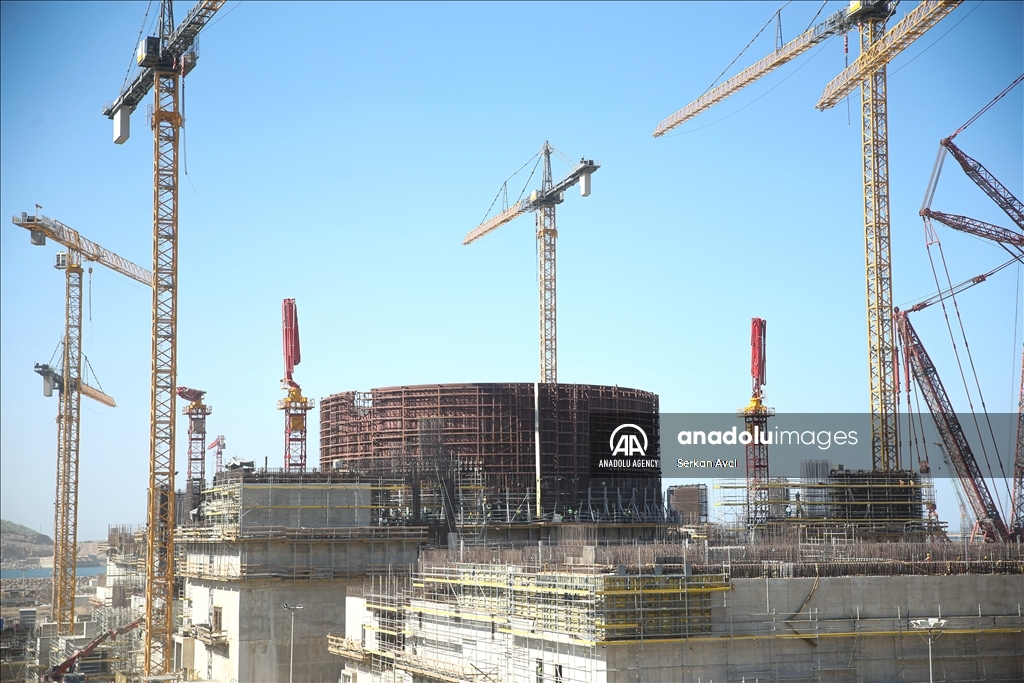 مراسم کلنگ‌زنی فاز چهارم ساخت نیروگاه آک‌کویو در مرسین ترکیه